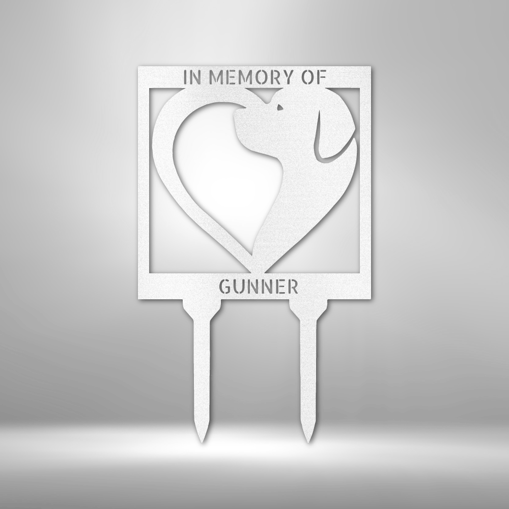 Personalized Dog Love Stake Steel Sign Steel Art Wall Metal Decor-Express Your Love Gifts