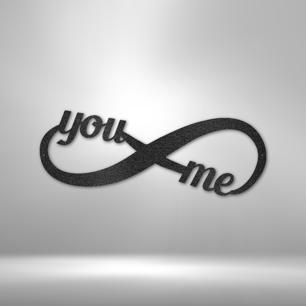 You and Me Infinity Steel Sign Steel Art Wall Metal Decor-Express Your Love Gifts