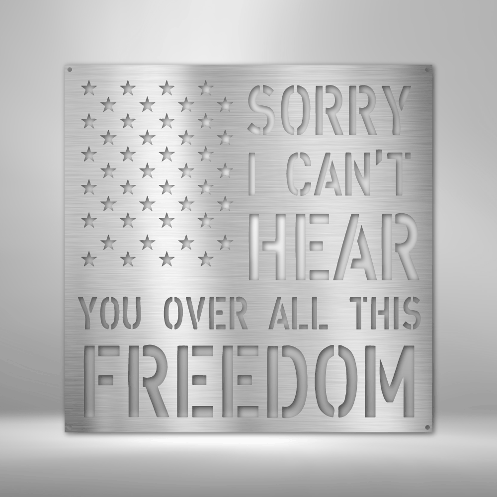 All This Freedom Metal Sign Steel Art Wall Metal Decor-Express Your Love Gifts