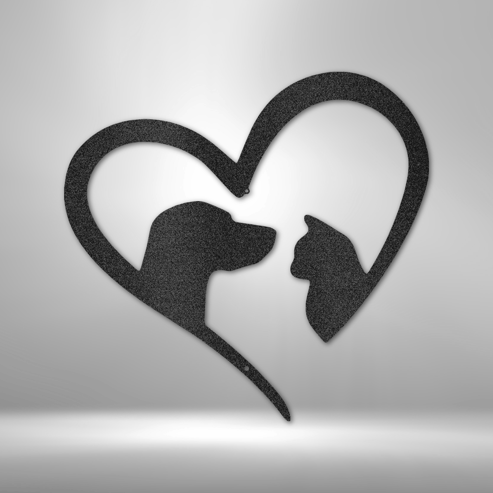 Pet Love Cat Dog Steel Sign Steel Art Wall Metal Decor-Express Your Love Gifts