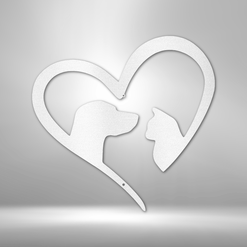 Pet Love Cat Dog Steel Sign Steel Art Wall Metal Decor-Express Your Love Gifts