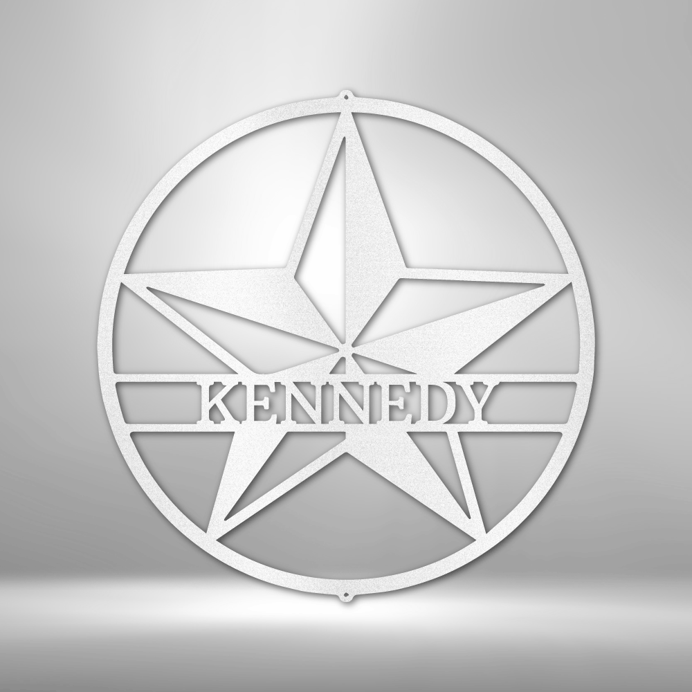 Personalized Star Monogram Steel Sign Steel Art Wall Metal Decor-Express Your Love Gifts