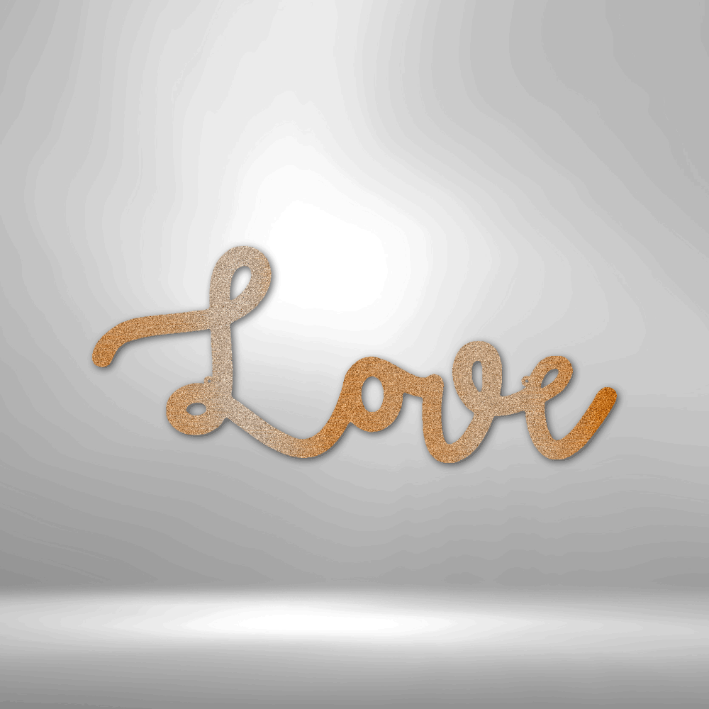 Love Script Steel Sign Steel Art Wall Metal Decor-Express Your Love Gifts