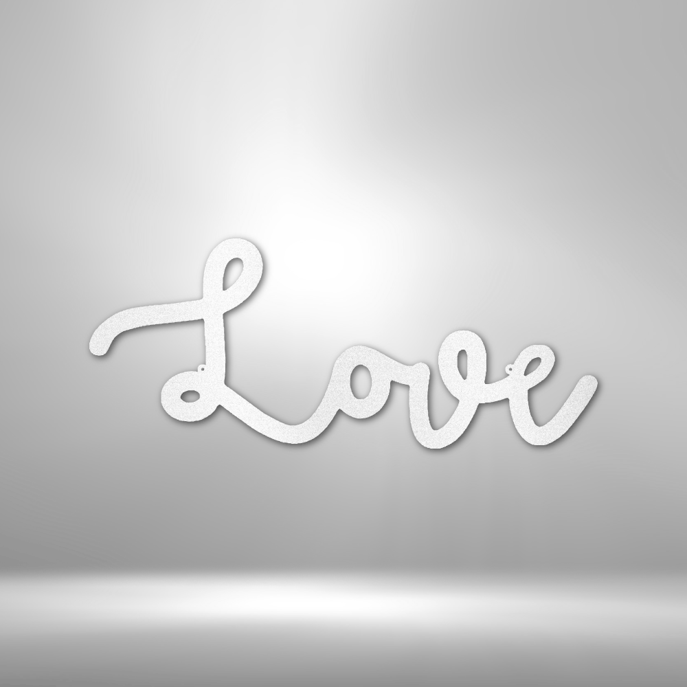 Love Script Steel Sign Steel Art Wall Metal Decor-Express Your Love Gifts