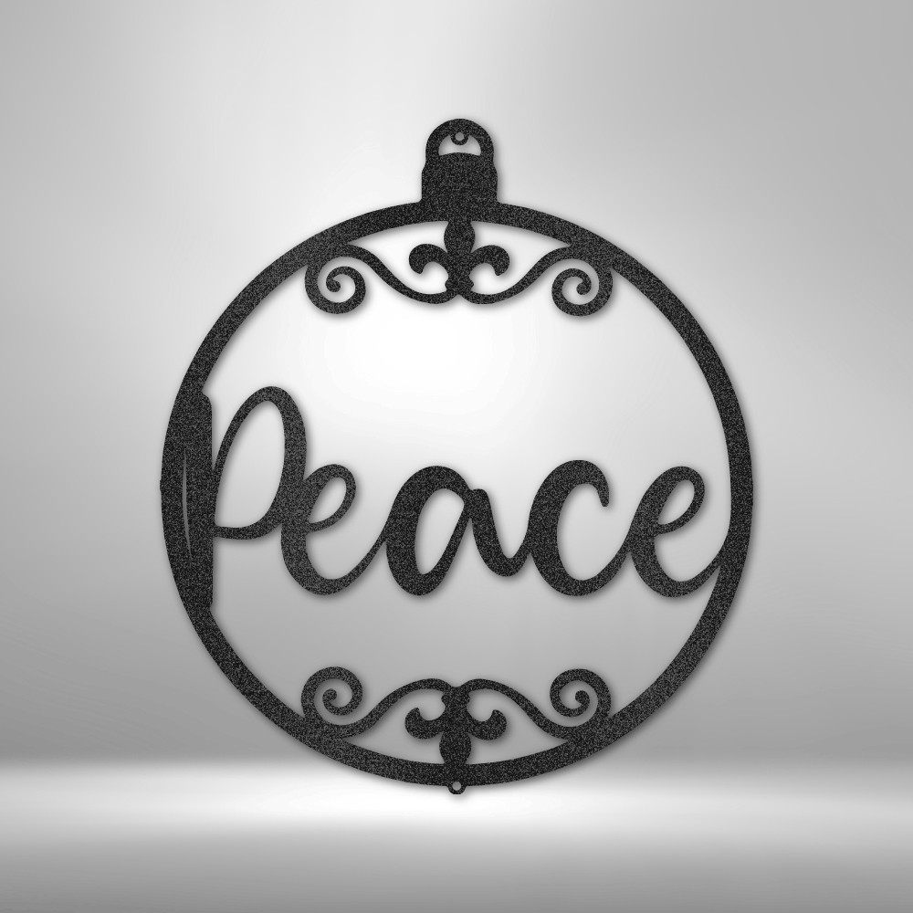 Peace Ornament Steel Sign Steel Art Wall Metal Decor-Express Your Love Gifts