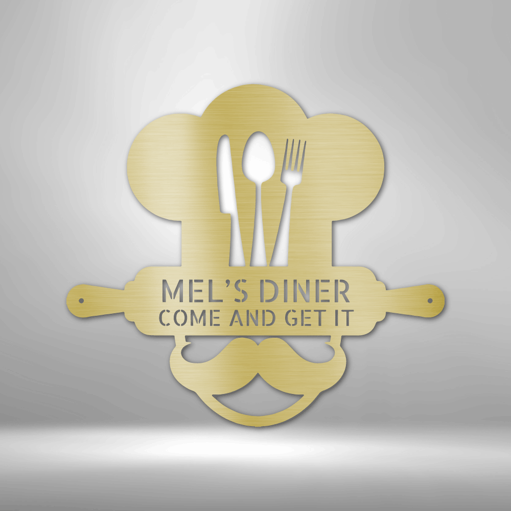 Personalized Home Chef Monogram Steel Sign Steel Art Wall Metal Decor-Express Your Love Gifts