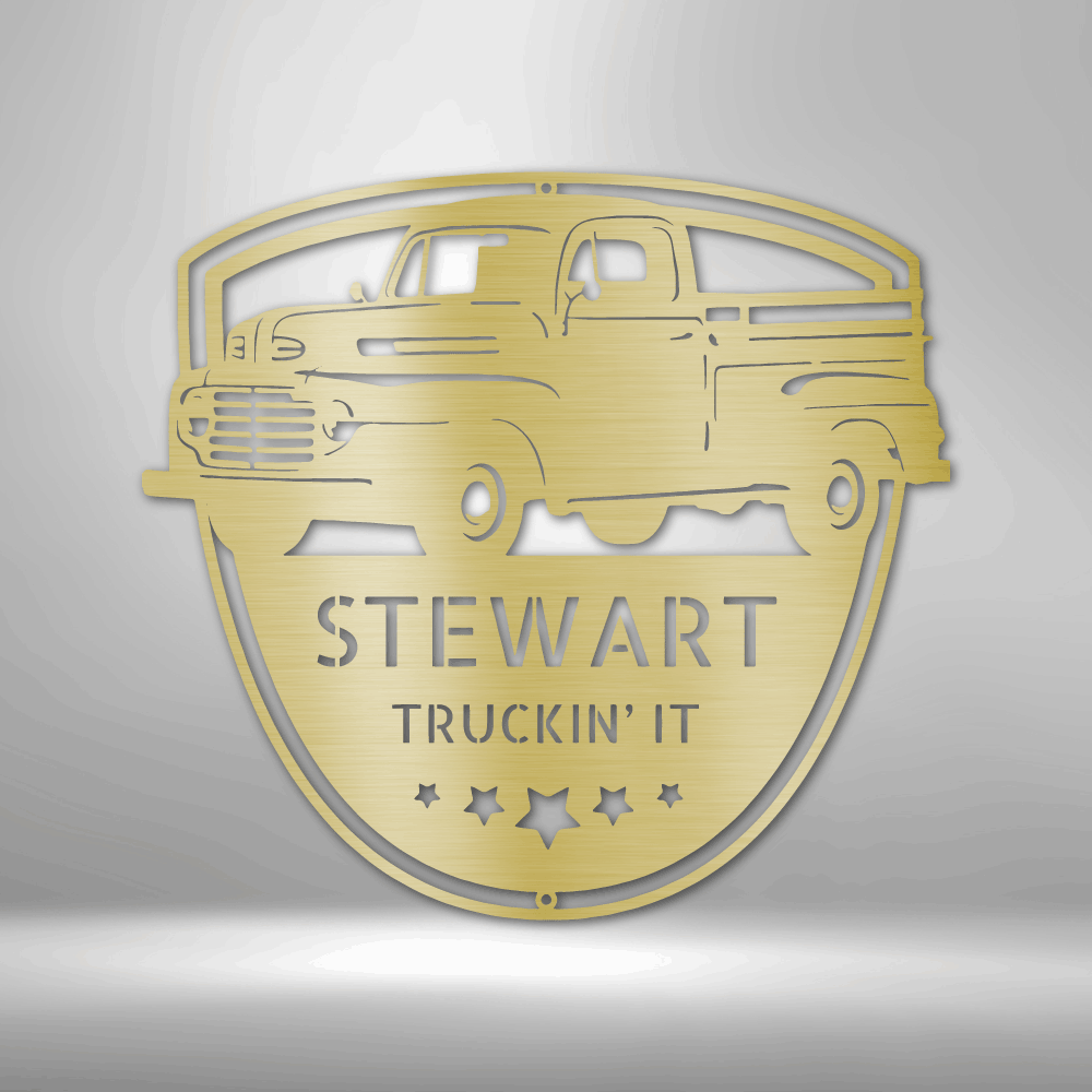 Personalized Classic Ford 150 Monogram Steel Sign Steel Art Wall Metal Decor-Express Your Love Gifts