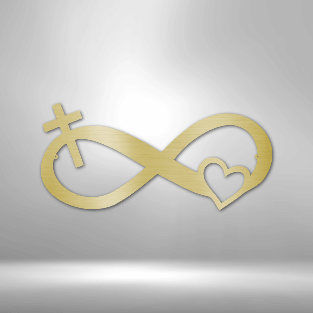 Scripture Walls God's Infinite Love 1 Chronicles 16:34 Steel Sign Steel Art Wall Metal Decor-Express Your Love Gifts