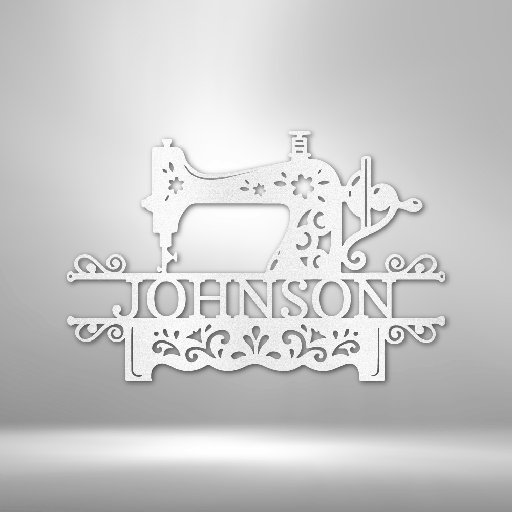 Personalized Sewing Monogram Steel Sign Steel Art Wall Metal Decor-Express Your Love Gifts