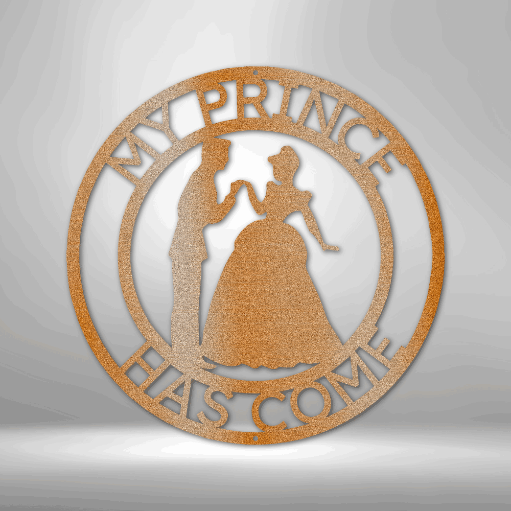 Personalized Prince and Princess Monogram Steel Sign Steel Art Wall Metal Decor-Express Your Love Gifts