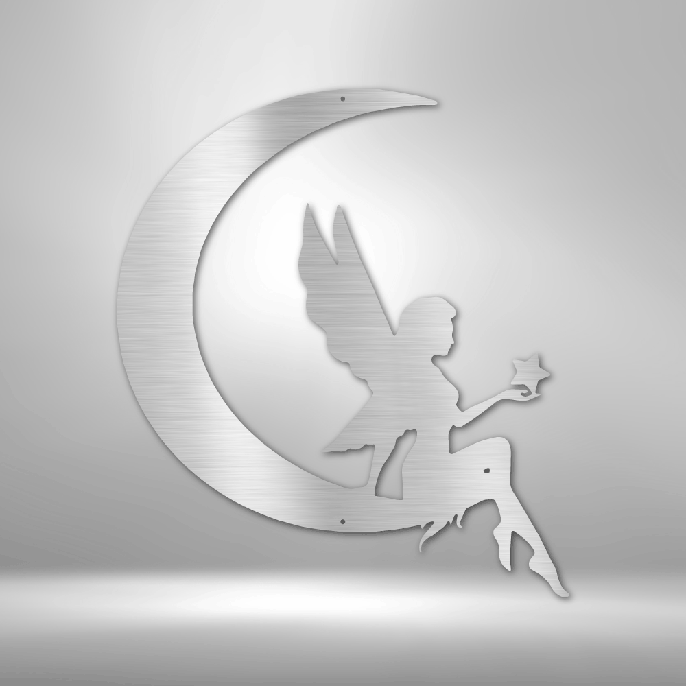 Fairy Moon Steel Sign Steel Art Wall Metal Decor-Express Your Love Gifts