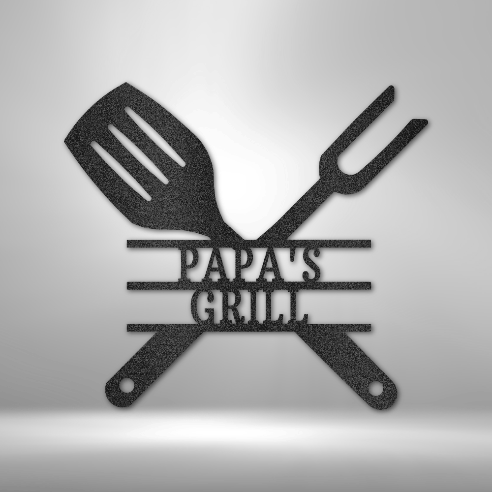 Personalized Grilling Utensils Steel Sign Steel Art Wall Metal Decor-Express Your Love Gifts