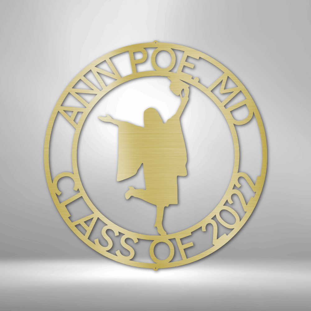 Personalized Graduation Monogram Steel Sign Steel Art Wall Metal Decor-Express Your Love Gifts