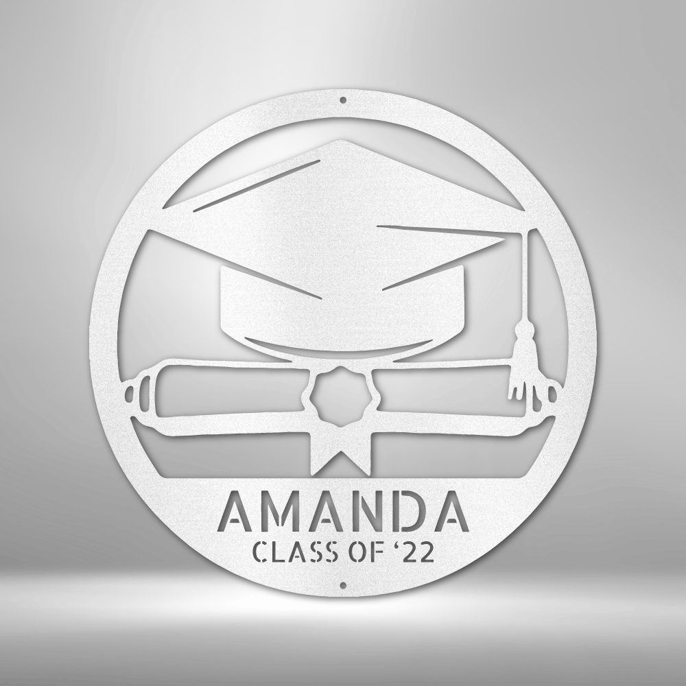 Personalized Diploma Monogram Steel Sign Steel Art Wall Metal Decor-Express Your Love Gifts