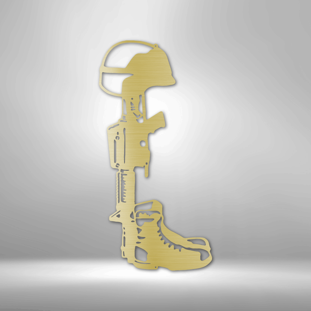 Fallen Soldier Memorial Steel Sign Steel Art Wall Metal Decor-Express Your Love Gifts