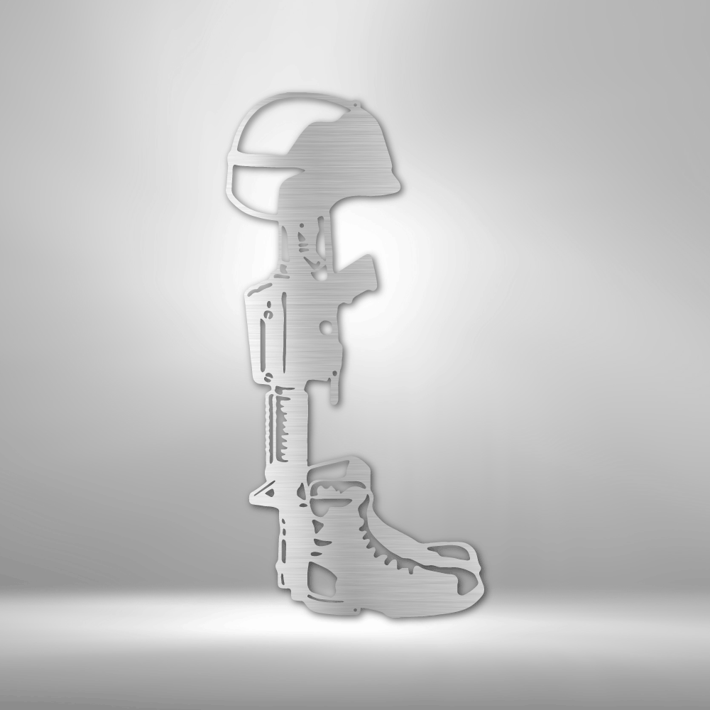 Fallen Soldier Memorial Steel Sign Steel Art Wall Metal Decor-Express Your Love Gifts