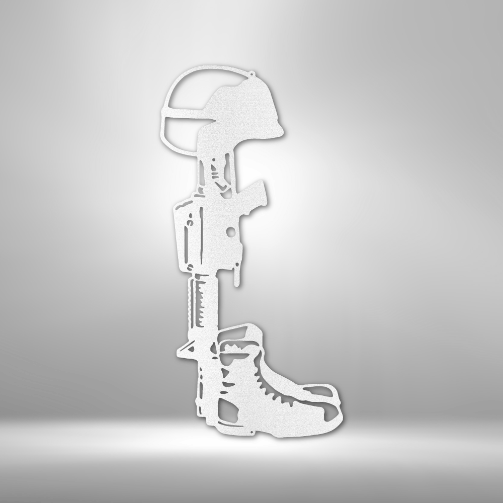 Fallen Soldier Memorial Steel Sign Steel Art Wall Metal Decor-Express Your Love Gifts