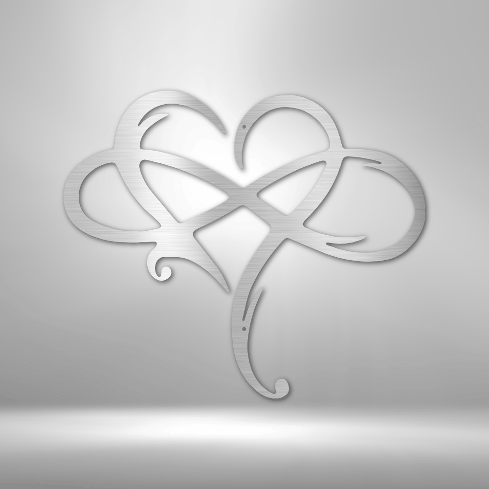 Infinity and Heart Steel Sign Steel Art Wall Metal Decor-Express Your Love Gifts