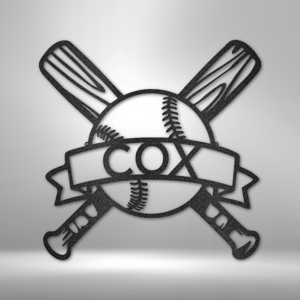 Personalized Baseball Monogram Steel Sign Steel Art Wall Metal Decor-Express Your Love Gifts