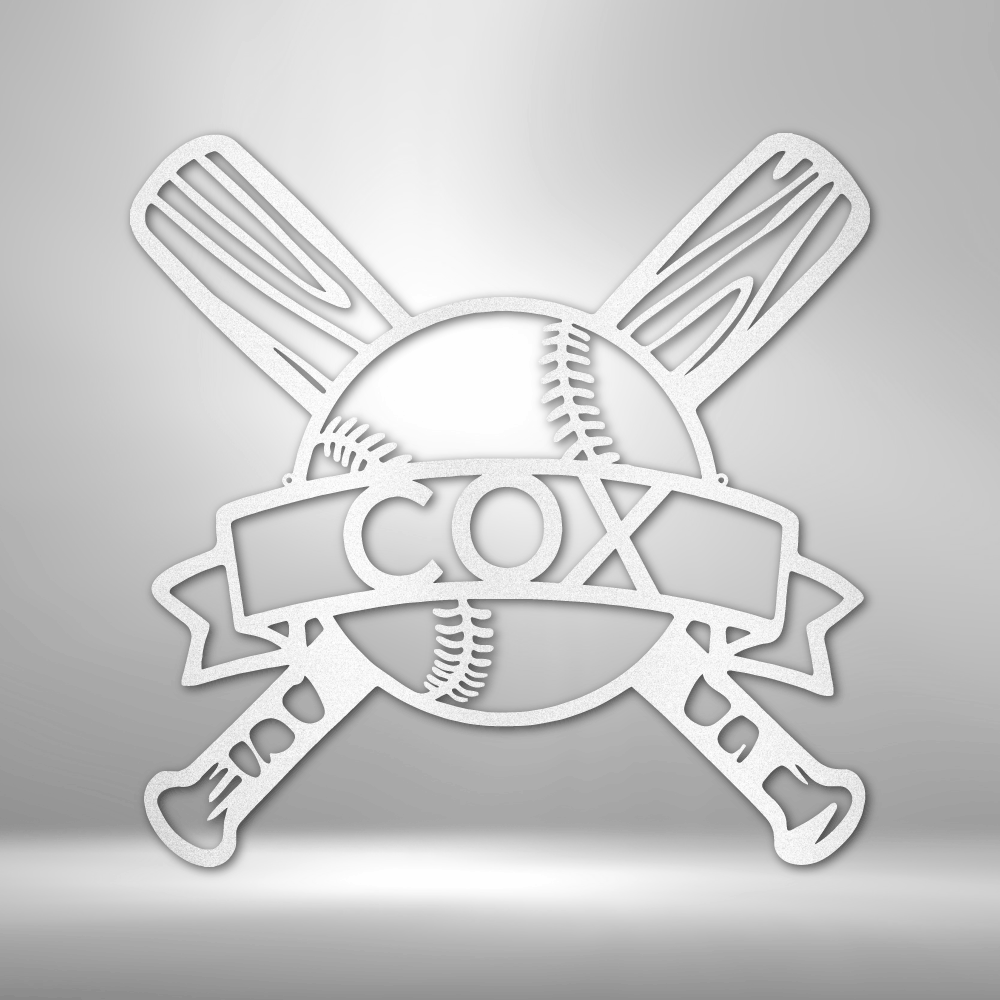 Personalized Baseball Monogram Steel Sign Steel Art Wall Metal Decor-Express Your Love Gifts