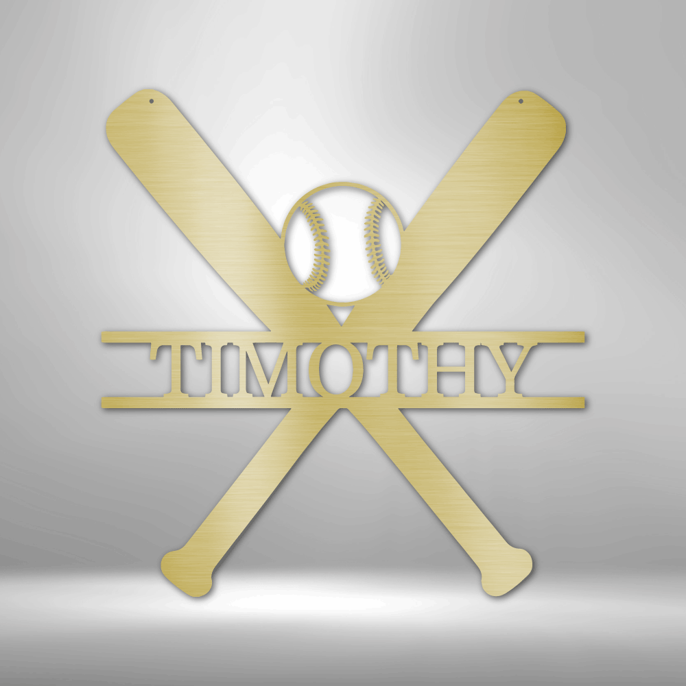 Personalized Batter Up Steel Sign Steel Art Wall Metal Decor-Express Your Love Gifts