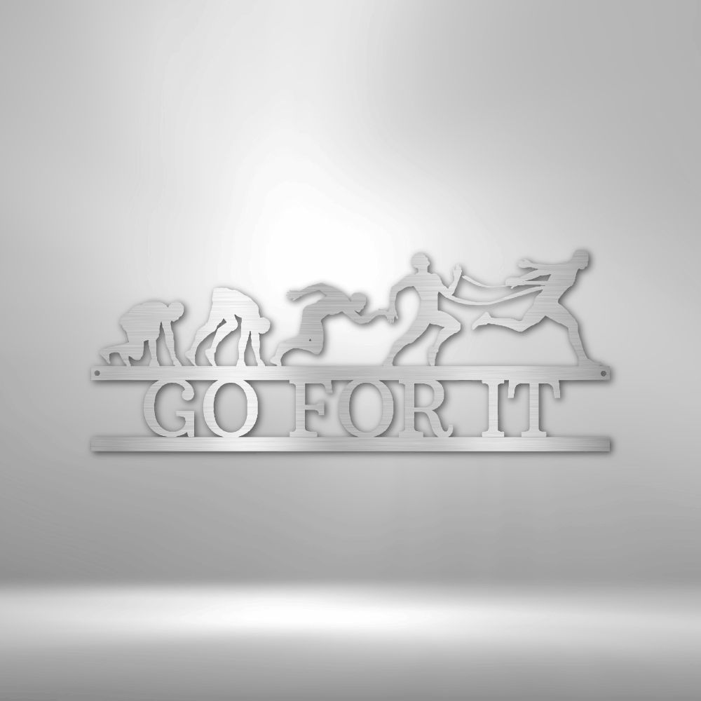 Personalized Evolution of Running Steel Sign Steel Art Wall Metal Decor-Express Your Love Gifts