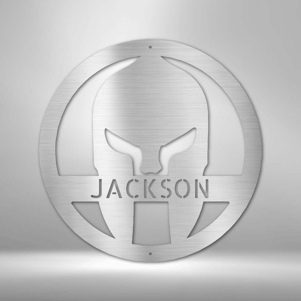 Personalized Spartan Helmet Steel Sign Steel Art Wall Metal Decor-Express Your Love Gifts