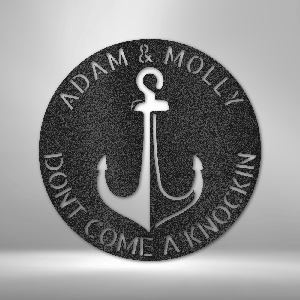 Personalized Anchor Plaque Steel Sign Steel Art Wall Metal Decor-Express Your Love Gifts
