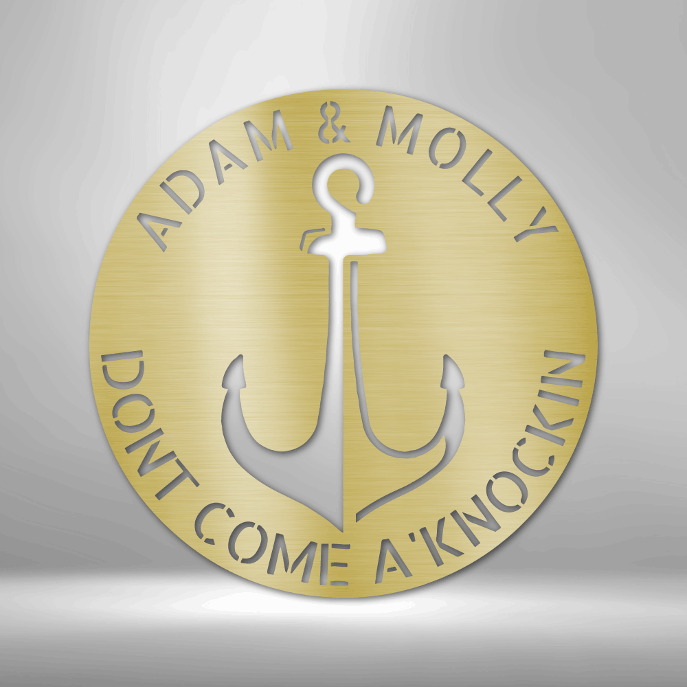 Personalized Anchor Plaque Steel Sign Steel Art Wall Metal Decor-Express Your Love Gifts