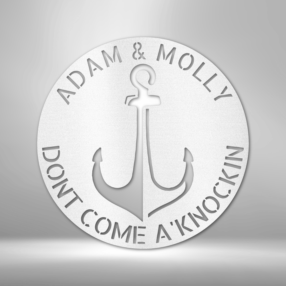 Personalized Anchor Plaque Steel Sign Steel Art Wall Metal Decor-Express Your Love Gifts