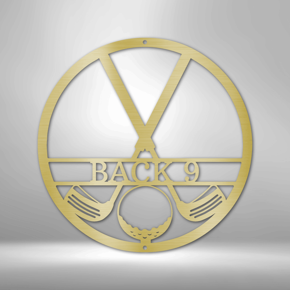 Personalized Golf Club Monogram Steel Sign Steel Art Wall Metal Decor-Express Your Love Gifts