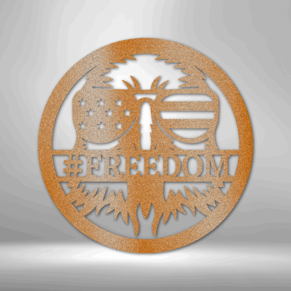 Personalized American Eagle Monogram Steel Sign Steel Art Wall Metal Decor-Express Your Love Gifts