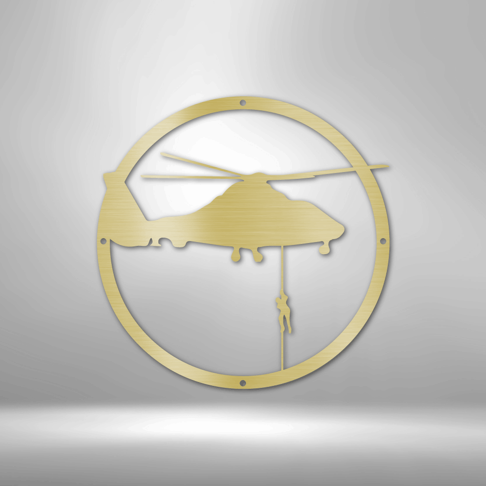 Helicopter Drop Steel Sign Steel Art Wall Metal Decor-Express Your Love Gifts