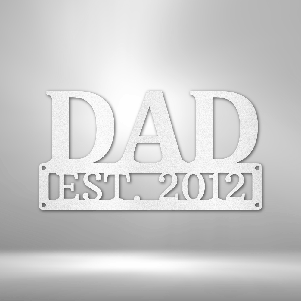Personalized Dad Monogram Steel Sign Steel Art Wall Metal Decor-Express Your Love Gifts