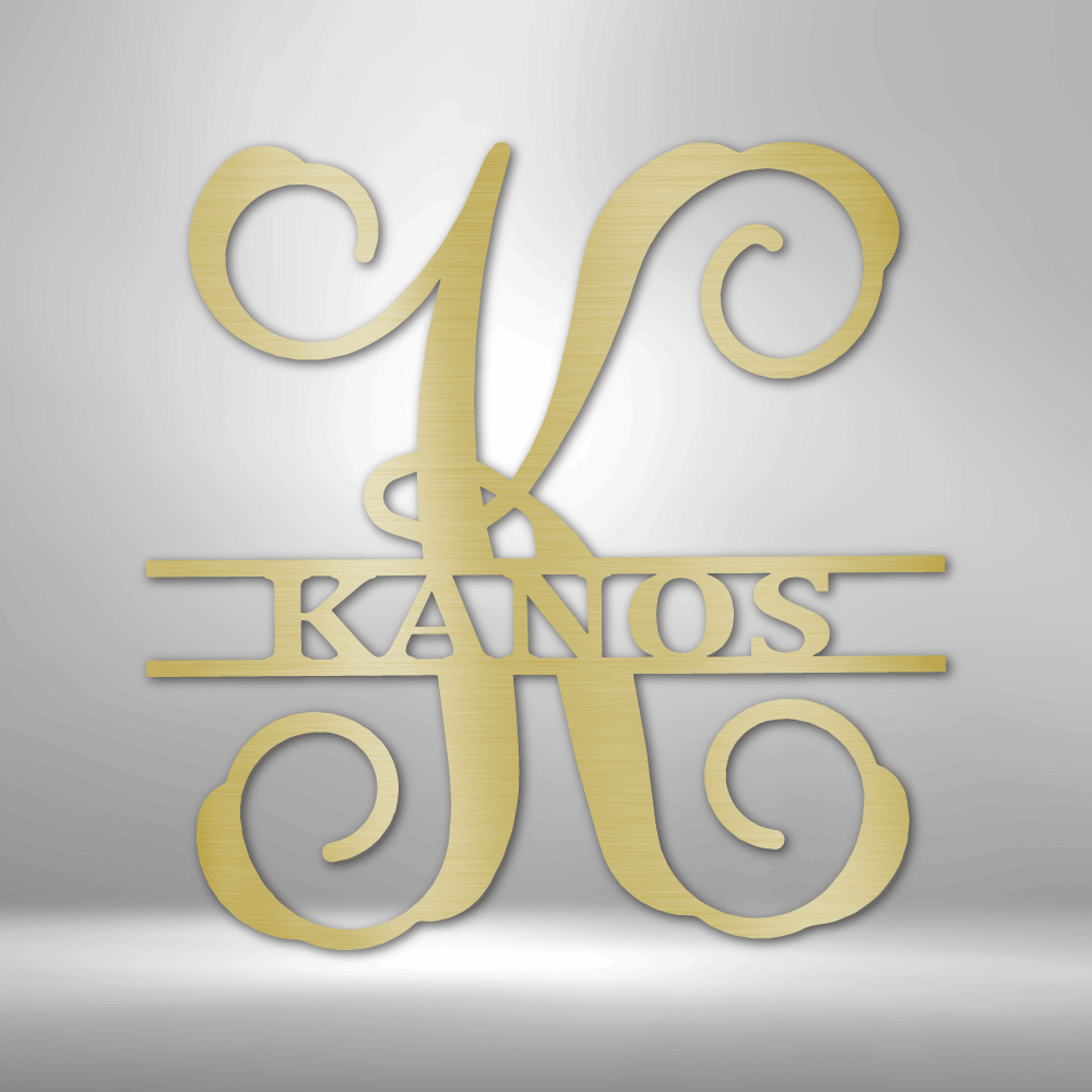 Personalized Vine Family Monogram Steel Sign Steel Art Wall Metal Decor-Express Your Love Gifts