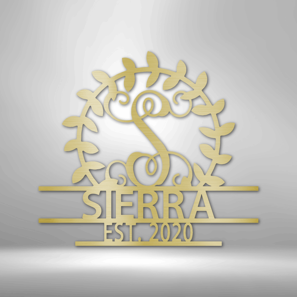Personalized Crest Steel Sign Steel Art Wall Metal Decor-Express Your Love Gifts