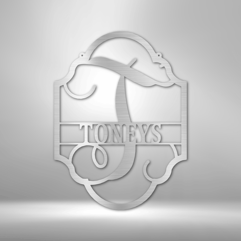 Personalized Family Name Plaque Steel Sign Steel Art Wall Metal Decor-Express Your Love Gifts