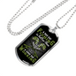 A Bad Day Fishing Necklace Stainless Steel or 18k Gold Dog Tag 24" Chain-Express Your Love Gifts