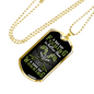 A Bad Day Fishing Necklace Stainless Steel or 18k Gold Dog Tag 24" Chain-Express Your Love Gifts