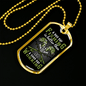 A Bad Day Fishing Necklace Stainless Steel or 18k Gold Dog Tag 24" Chain-Express Your Love Gifts