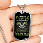 A Bad Day Fishing Necklace Stainless Steel or 18k Gold Dog Tag 24" Chain-Express Your Love Gifts