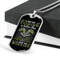 A Bad Day Fishing Necklace Stainless Steel or 18k Gold Dog Tag 24" Chain-Express Your Love Gifts