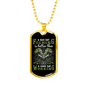 A Bad Day Fishing Necklace Stainless Steel or 18k Gold Dog Tag 24" Chain-Express Your Love Gifts