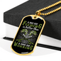 A Bad Day Fishing Necklace Stainless Steel or 18k Gold Dog Tag 24" Chain-Express Your Love Gifts