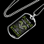 A Bad Day Fishing Necklace Stainless Steel or 18k Gold Dog Tag 24" Chain-Express Your Love Gifts