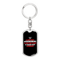 A Bad Woodworking Day Swivel Keychain Woodworker Dog Tag Stainless Steel or 18k Gold-Express Your Love Gifts