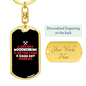 A Bad Woodworking Day Swivel Keychain Woodworker Dog Tag Stainless Steel or 18k Gold-Express Your Love Gifts