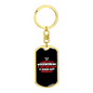 A Bad Woodworking Day Swivel Keychain Woodworker Dog Tag Stainless Steel or 18k Gold-Express Your Love Gifts