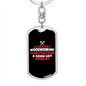 A Bad Woodworking Day Swivel Keychain Woodworker Dog Tag Stainless Steel or 18k Gold-Express Your Love Gifts
