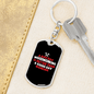 A Bad Woodworking Day Swivel Keychain Woodworker Dog Tag Stainless Steel or 18k Gold-Express Your Love Gifts